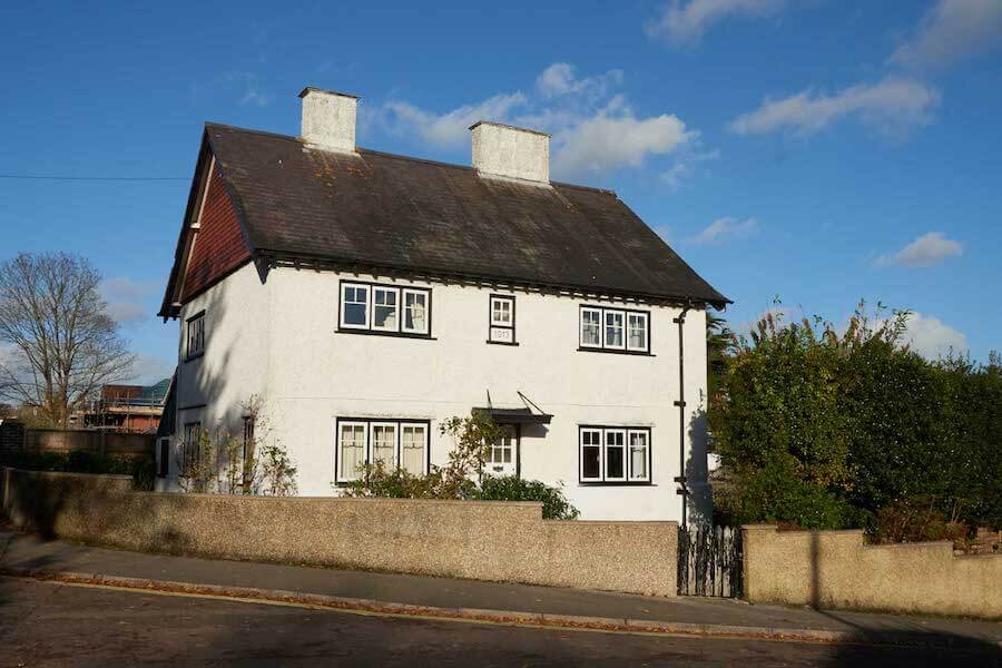 black and white flush sash windows