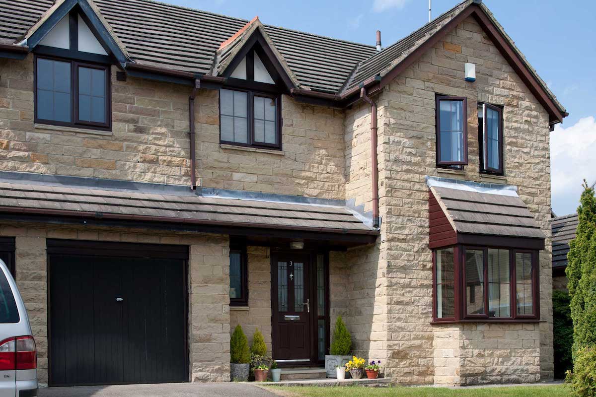 rosewood upvc casement windows