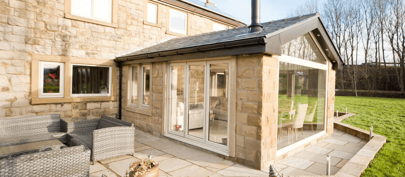 extension with bifold doors