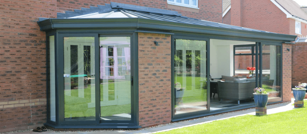 house extension with solid roof