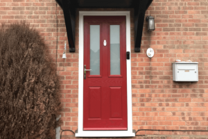 red composite door