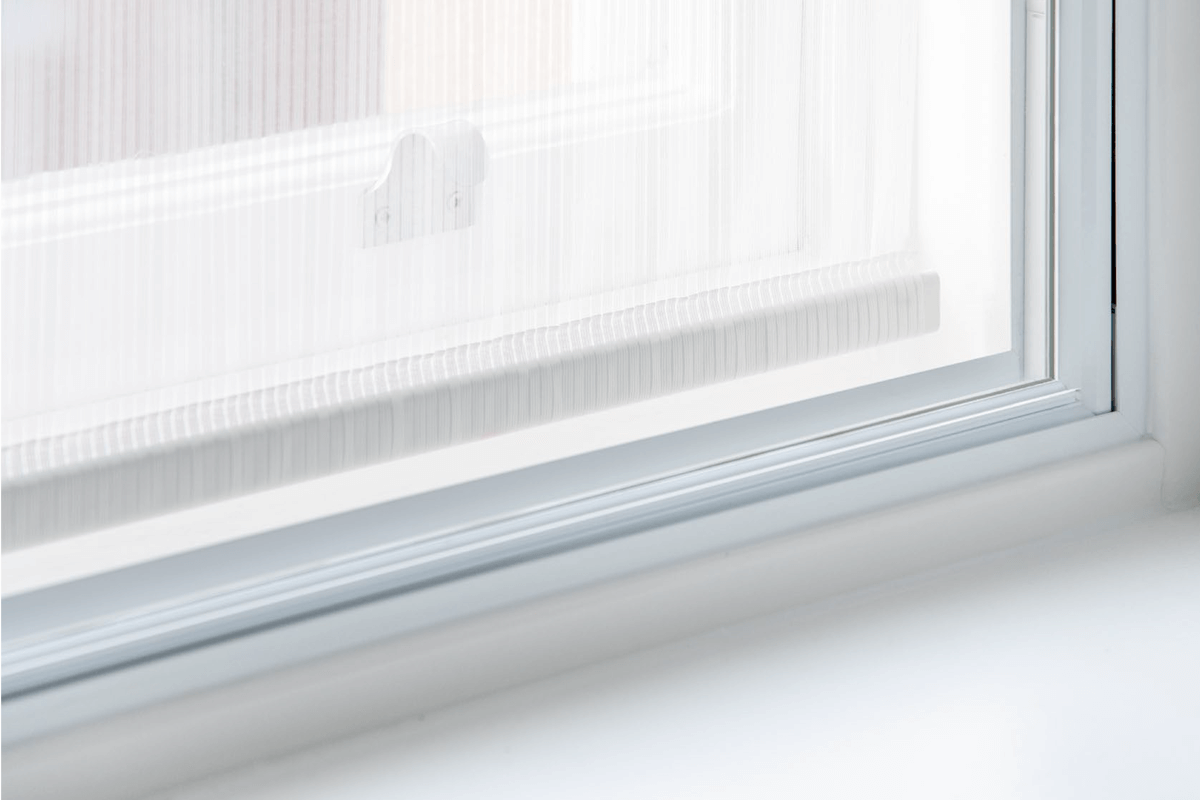 close up of secondary glazing