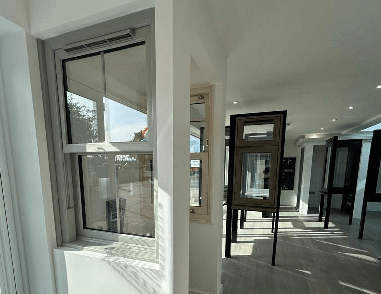windows in energy efficient homes showroom