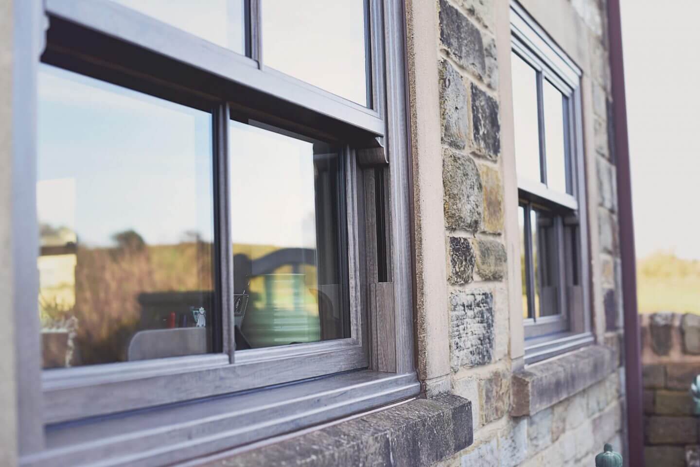 timber effect sliding sash windows