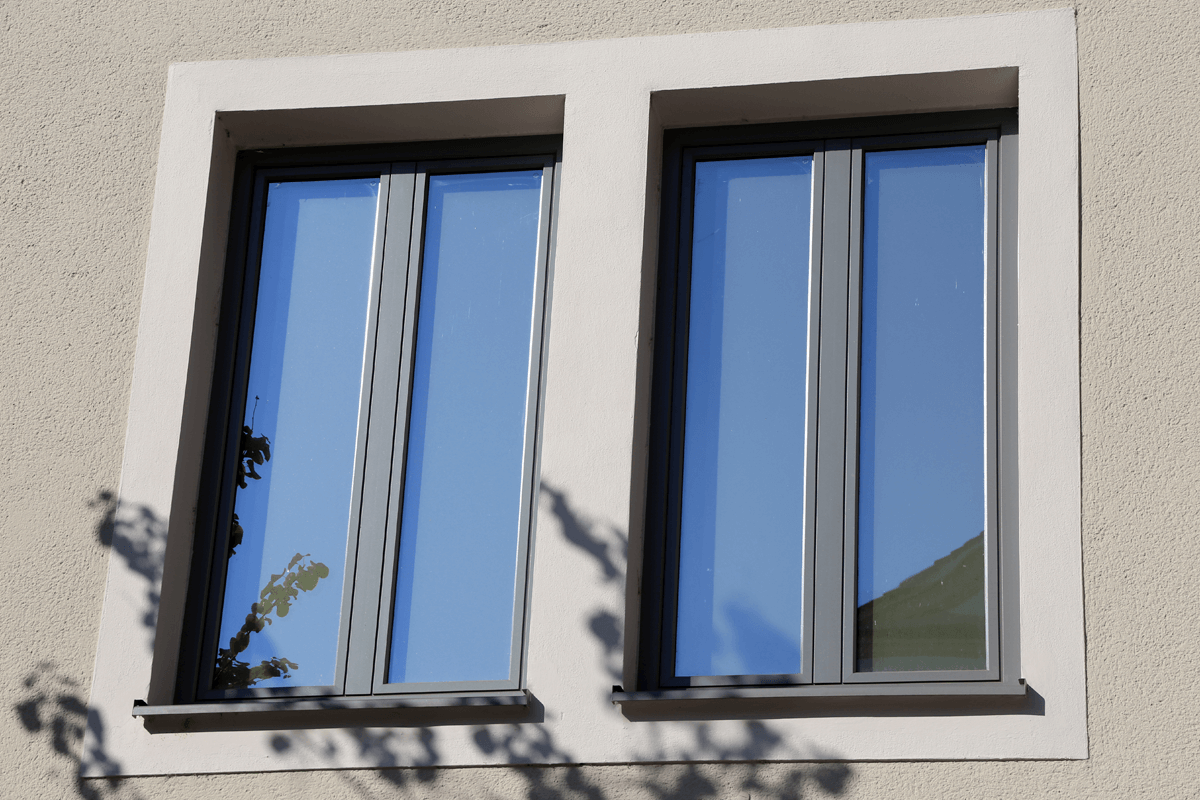 grey aluminium windows