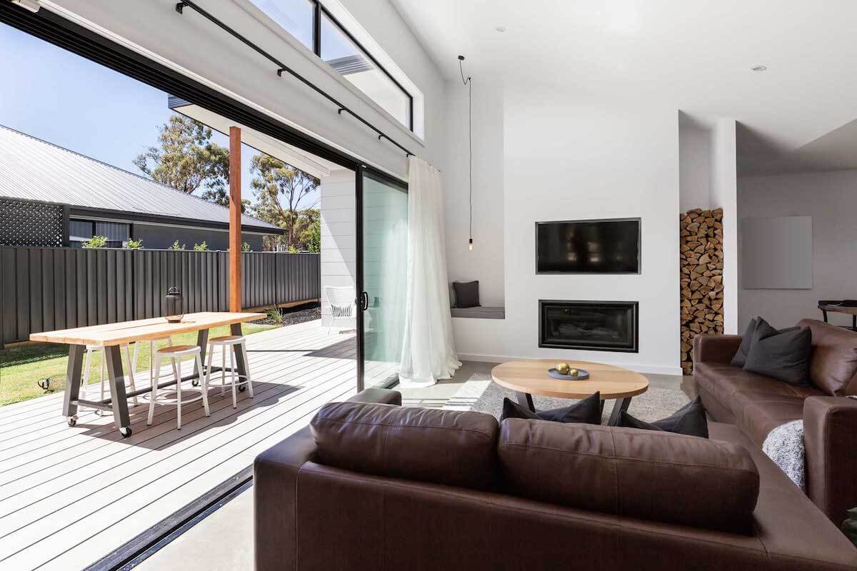 black sliding patio doors
