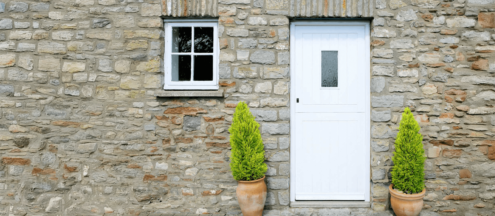 white stable door