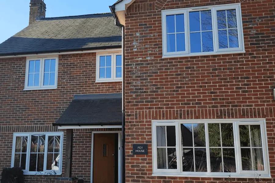 white upvc casement windows